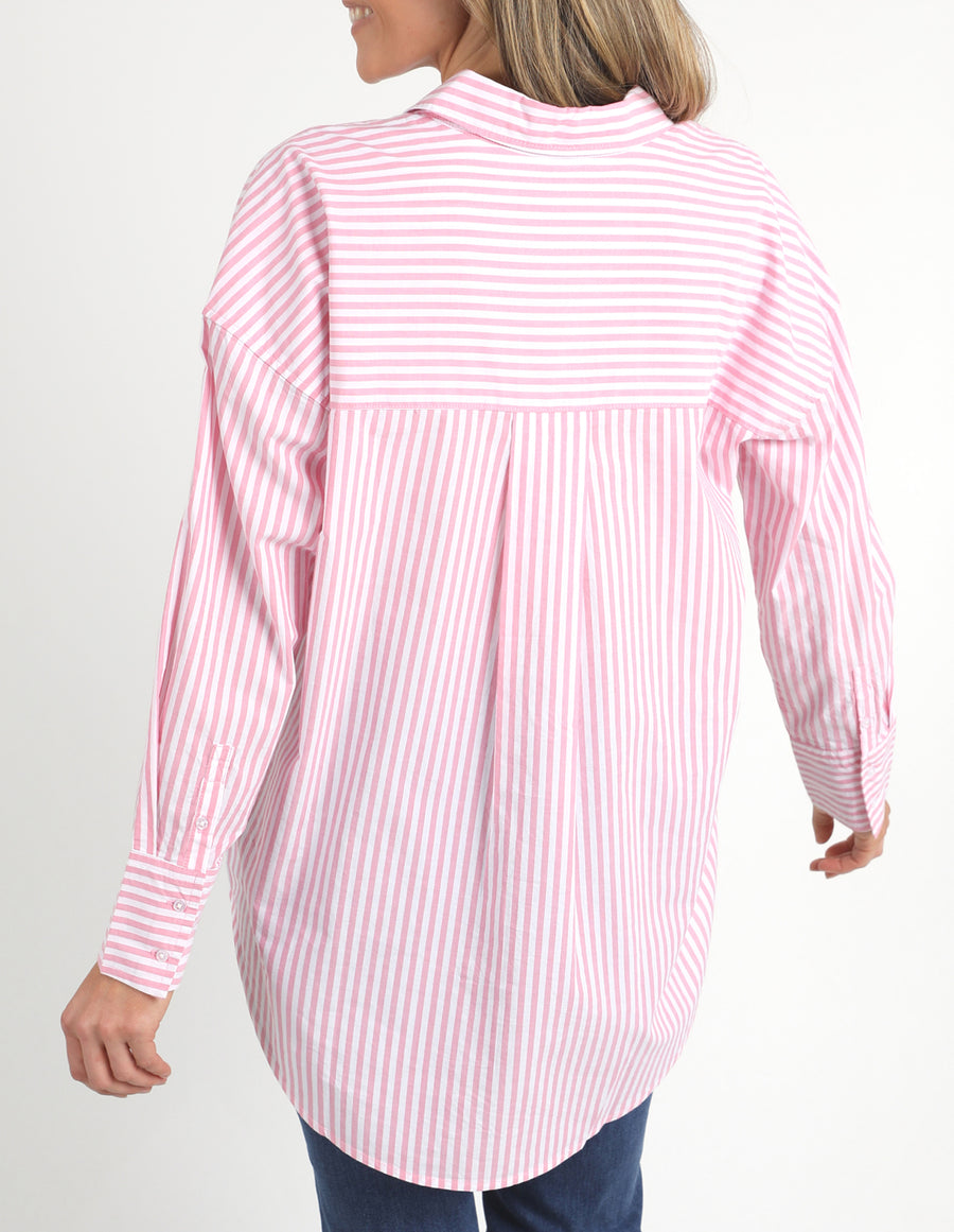 Elm Lifestyle II DELIA Stripe Shirt - Pink Stripe