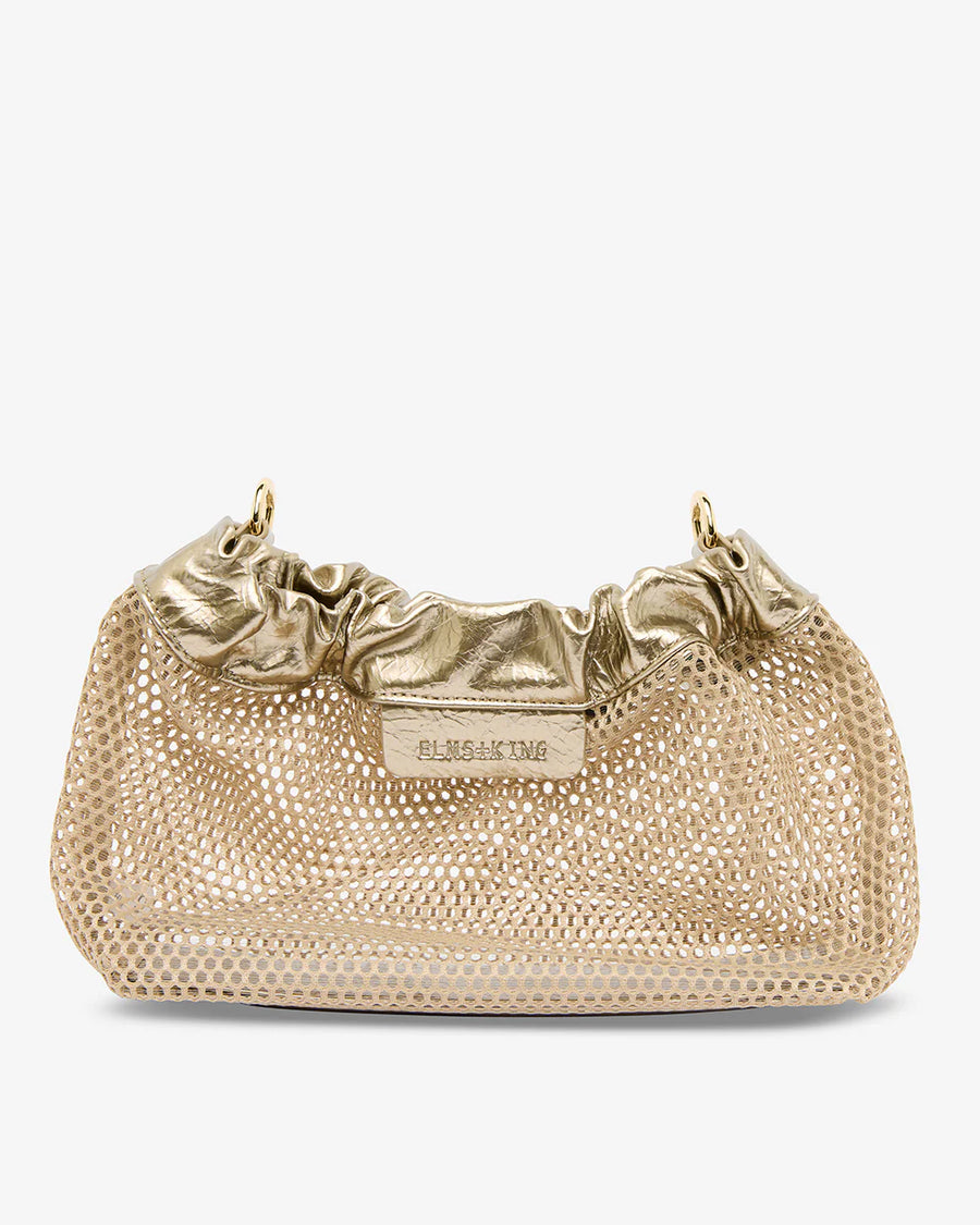 Elms & King II MONTY Crossbody bag - Taupe Mesh