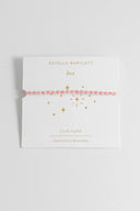 Amelia Bracelet Silver Plated - Coral Agate