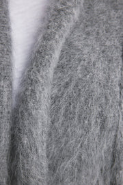 World Od Nomads II ZOE Cropped Open Cashmere Cardigan - Charcoal