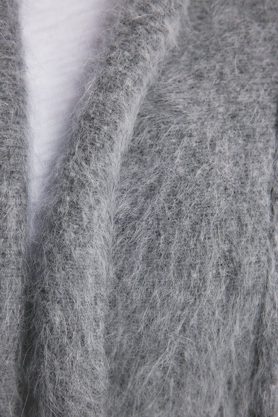 World Od Nomads II ZOE Cropped Open Cashmere Cardigan - Charcoal