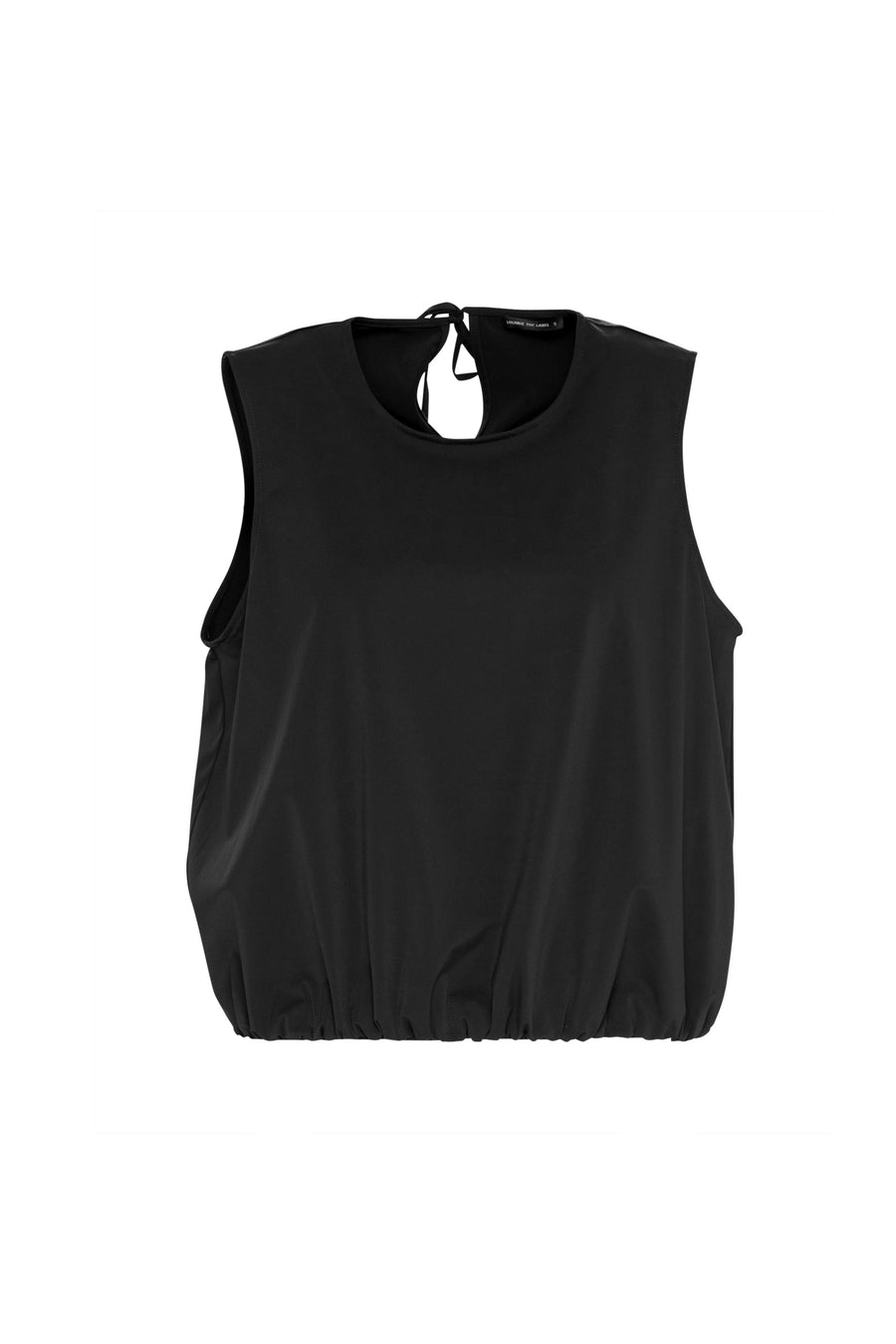 Lounge the Label II MINORCA S/less & elastic band top - black