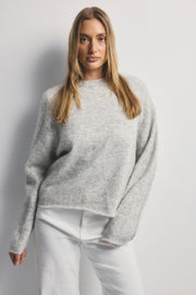 World Of Nomads II ALEXA Alpaca Relaxed Knit - Marle Grey