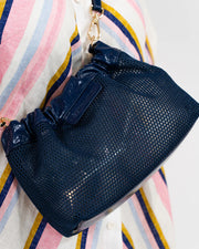 Elms & King II MONTY Crossbody bag - Navy Mesh