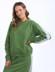 Elm Lifestyle II SLOANE Fleece Crew - cedar green