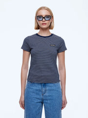 Ena Pelly II PENNY BABY Tee - navy/navy stripe
