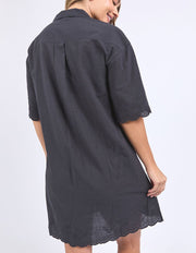 FOXWOOD II MADELEINE SHIRT DRESS - BLACK