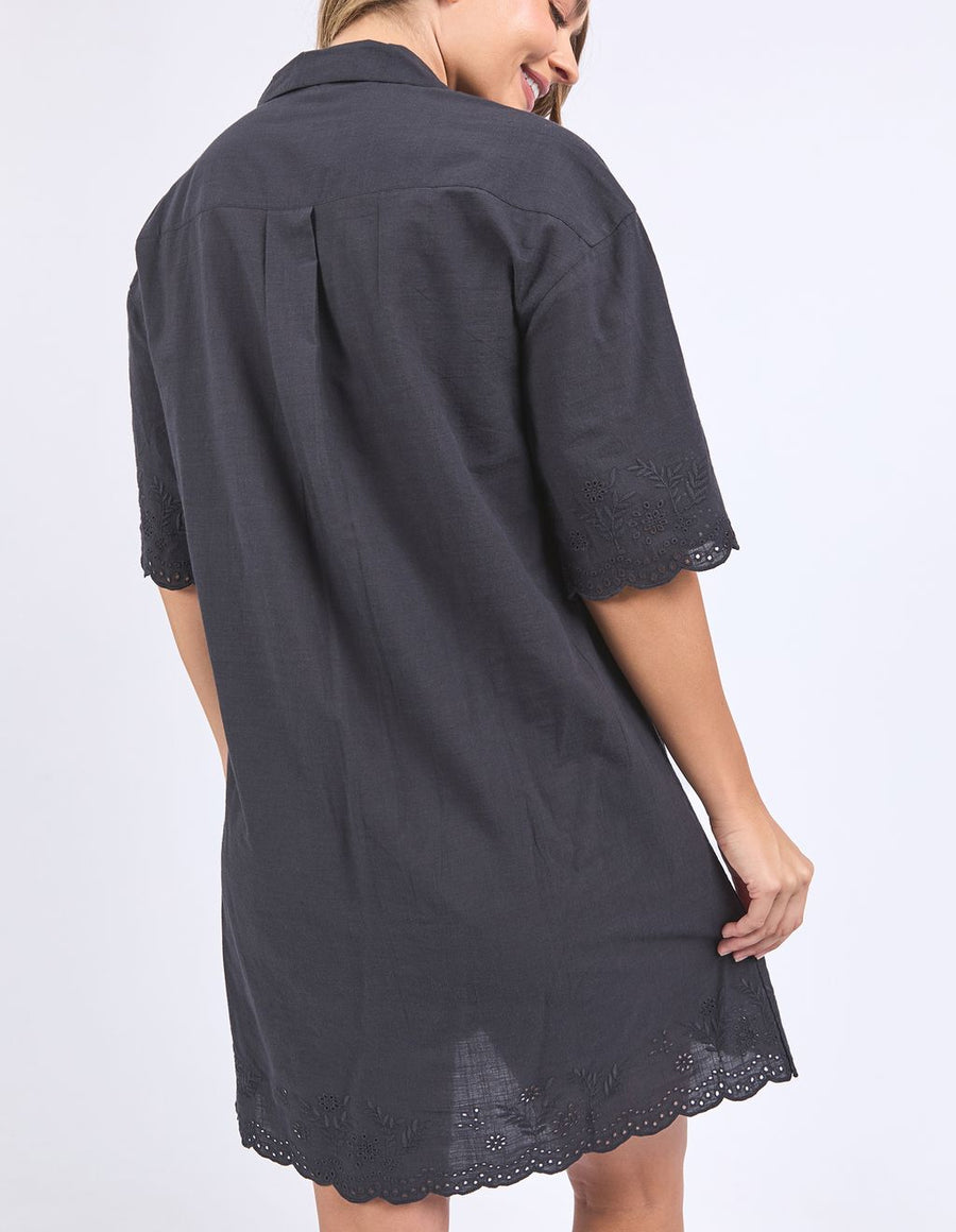 FOXWOOD II MADELEINE SHIRT DRESS - BLACK