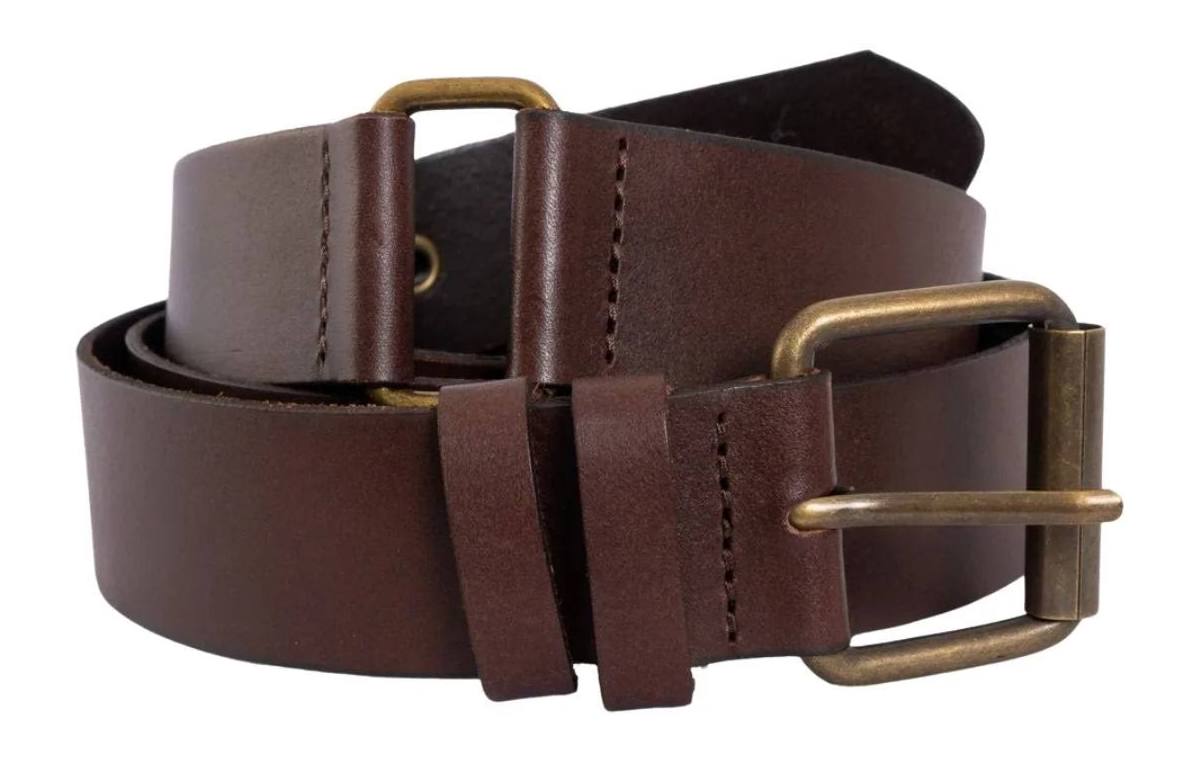 M A DAINTY II LASSO BELT - choc/brass