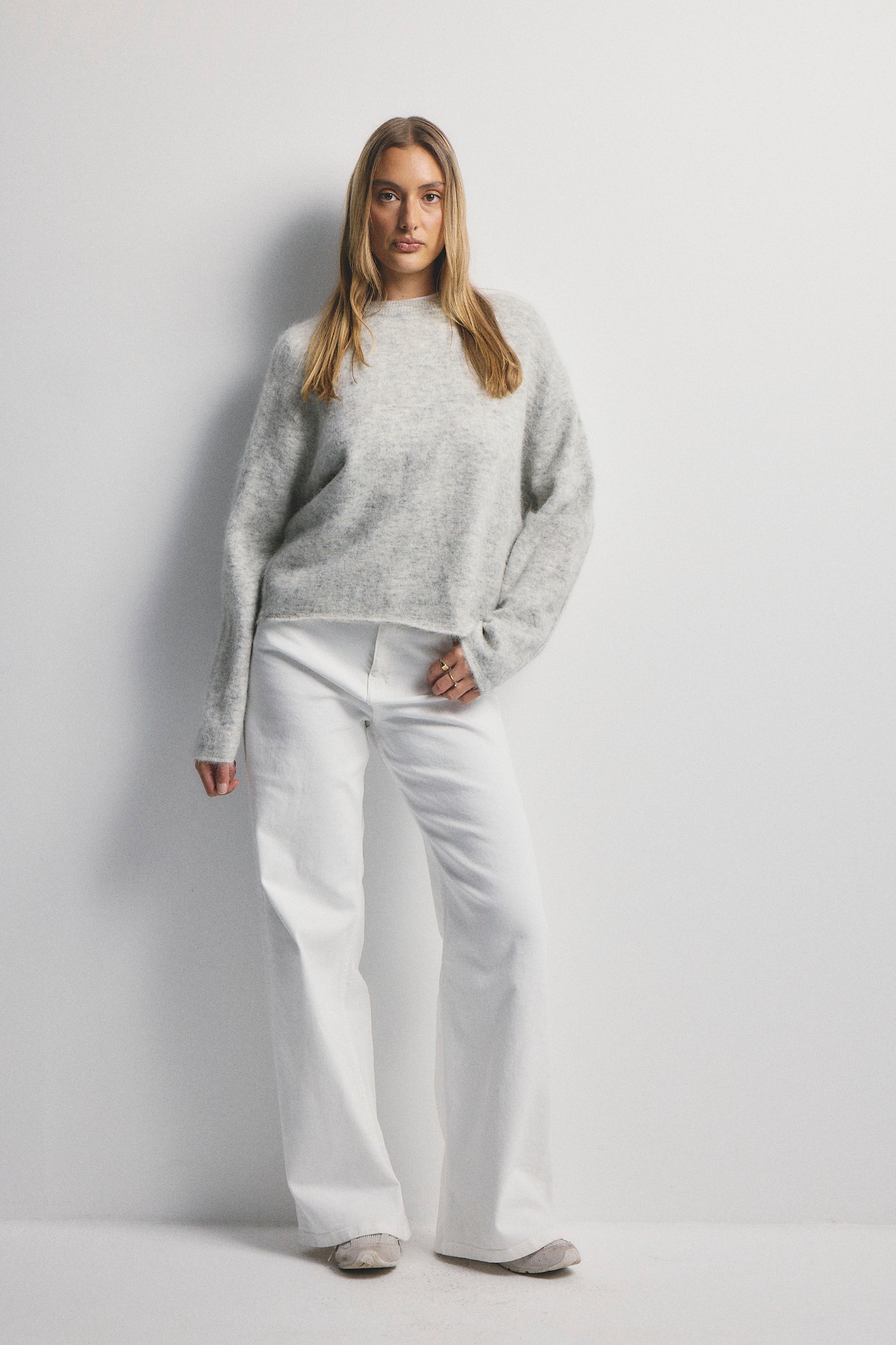 World Of Nomads II ALEXA Alpaca Relaxed Knit - Marle Grey