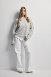 World Of Nomads II ALEXA Alpaca Relaxed Knit - Marle Grey