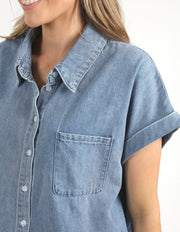 Elm Lifestyle II Taylor Short Sleeve Shirt - Denim