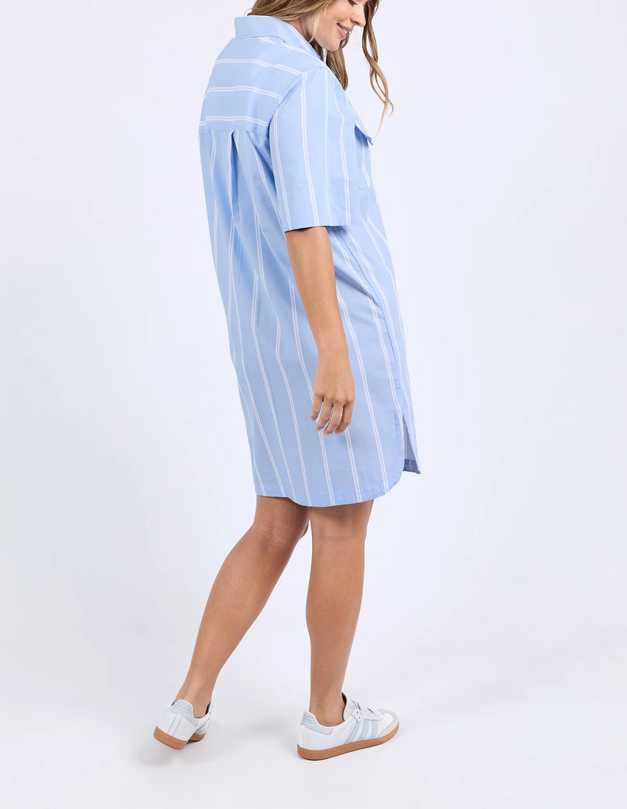 FOXWOOD II HOLIDAY Shirt Dress - Blue/White Stripe