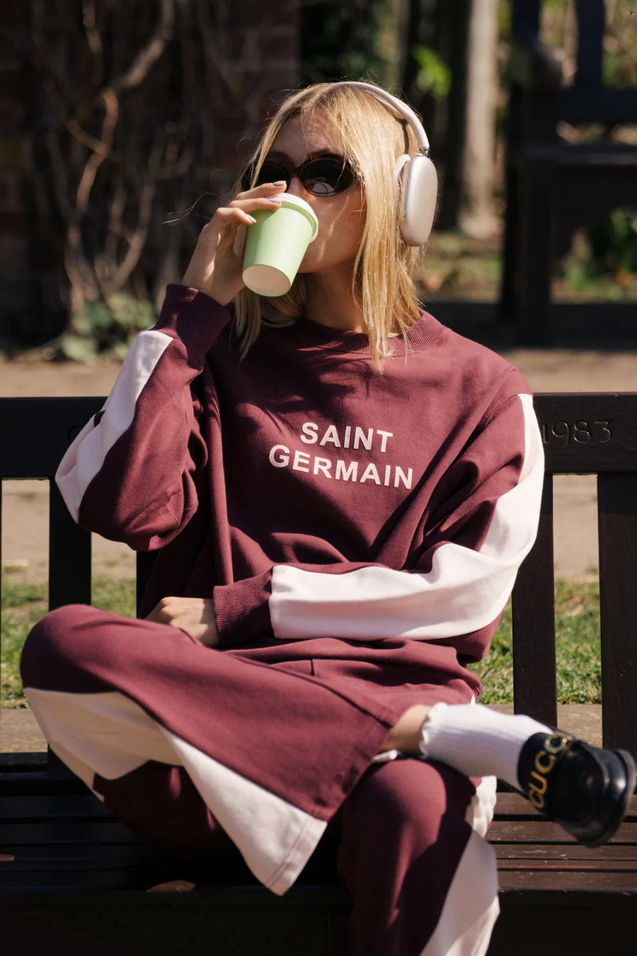 ARAMINTA JAMES II SAINT Germain Knit sweatshirt - Red Wine