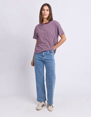 Foxwood II HUTCH STRIPE TEE - Plum