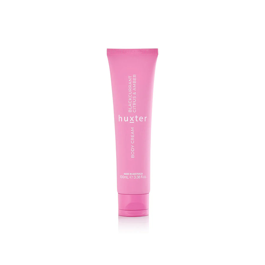 Huxter II Body Care Duo - Xmas Flowers Collection - 100ml Body Cleanser & 100ml Body Cream - Blackcurrant, Citrus & Amber