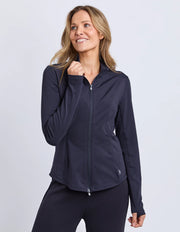 Elm Lifestyle II ZIP Through Active Jacket - midnight blue