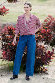 M.A Dainty II PETAL Shirt - red stripe