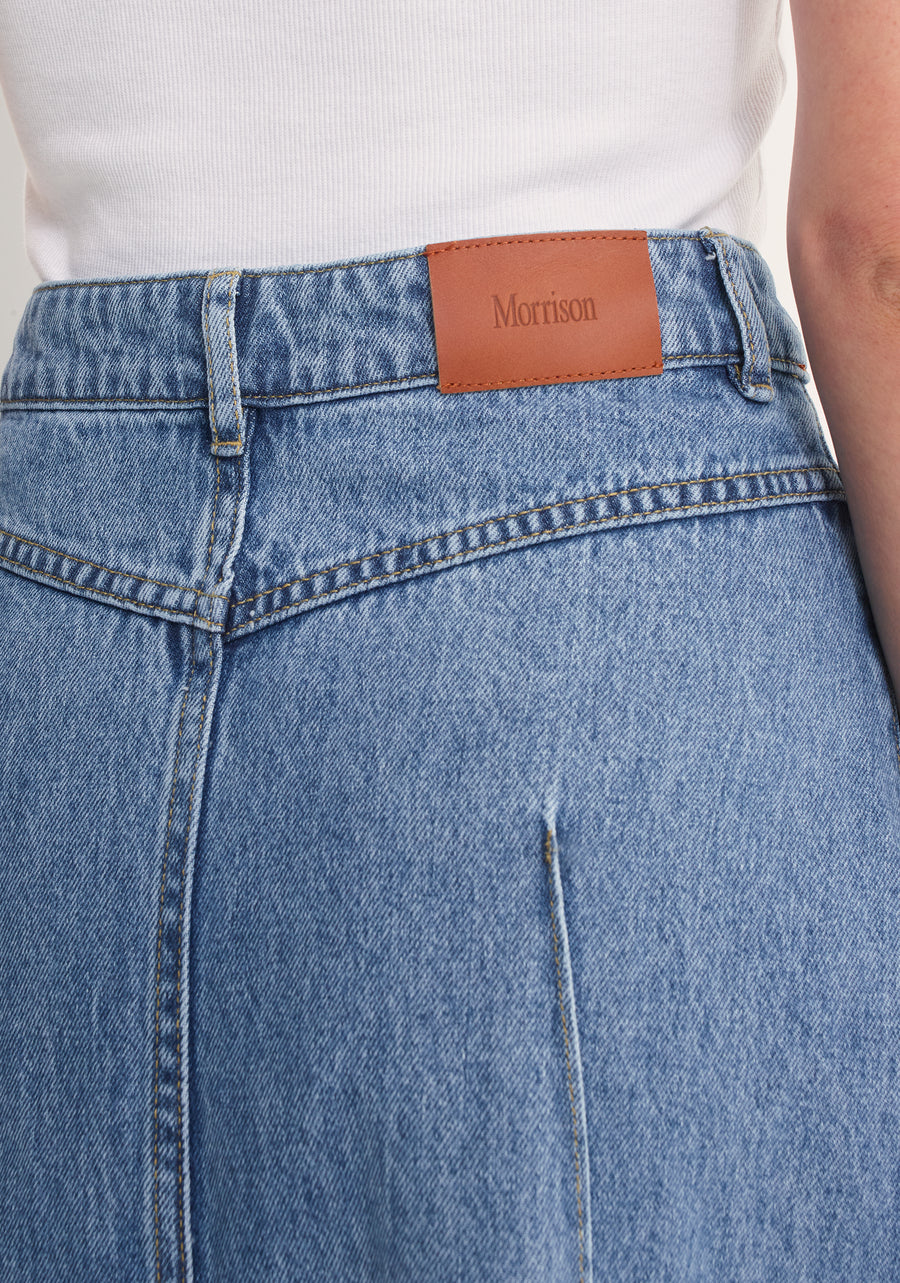 Morrison II JACQUE Denim Skirt - Light blue
