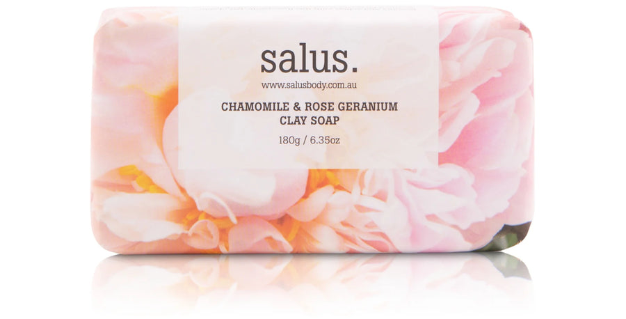 Salus II CHAMOMILE & ROSE Geranium clay soap