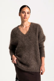 Lounge the Label II MONTANA V Mohair Knit - Mocha