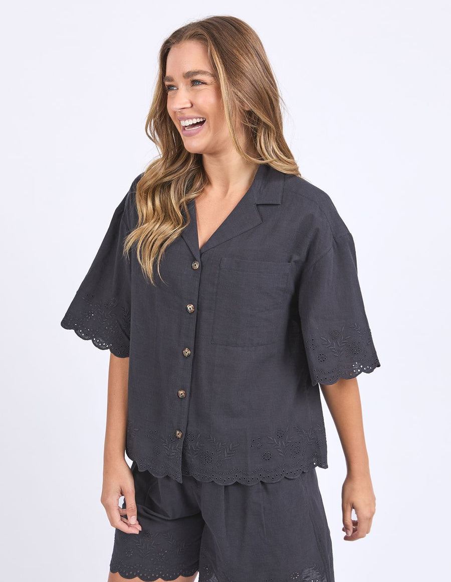 FOXWOOD II Madeleine Shirt - black