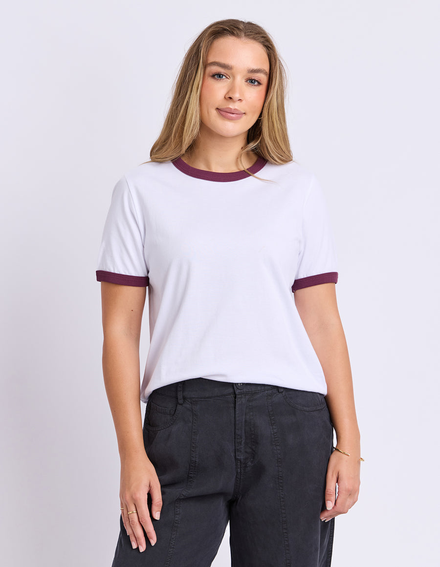 Foxwood II POLAROID RINGER TEE - White