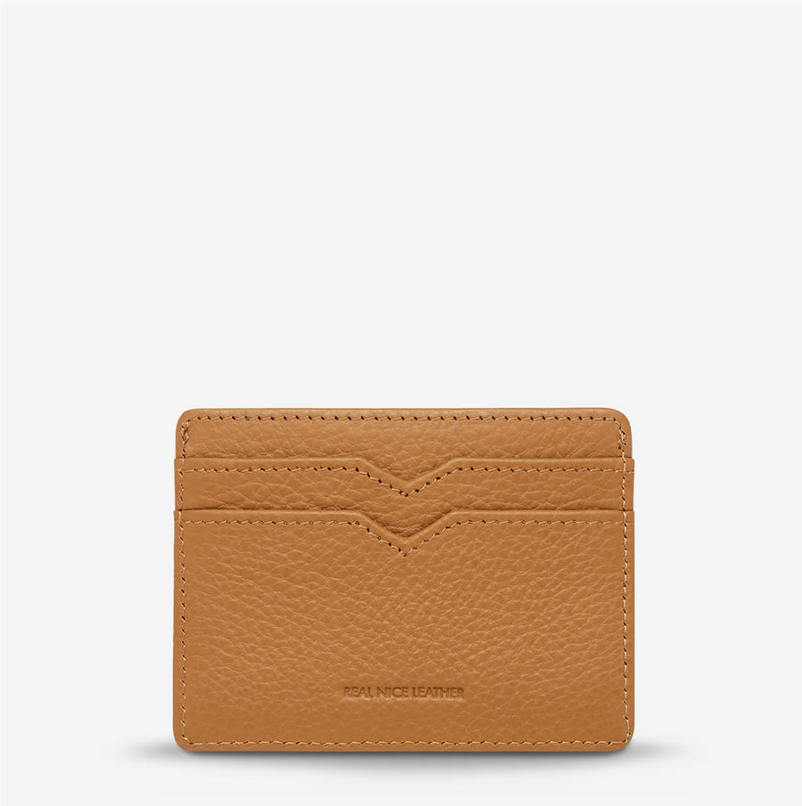 Status Anxiety II TOGETHER For Now Card Wallet - tan