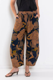 M.A Dainty II NIKO silk pants - blue floral