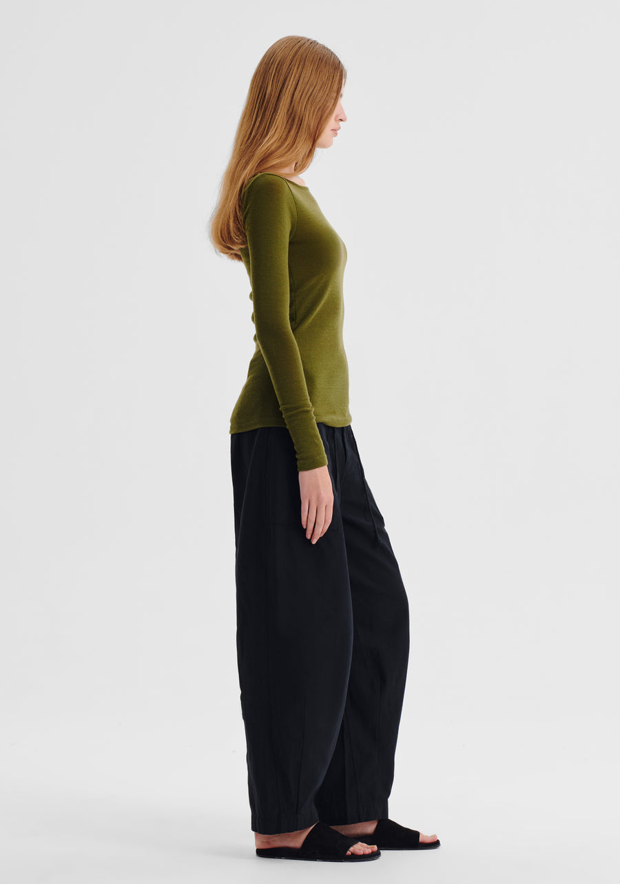 Morrison II MORRI Merino Round Neck - avocado