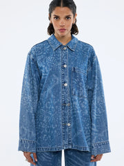 ENA Pelly II LISA Denim Shirt - Animal Blue