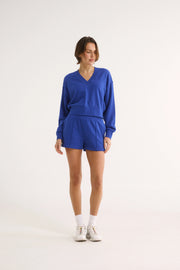 PRIMI II CHARLOTTE V NECK JUMPER - Cobalt