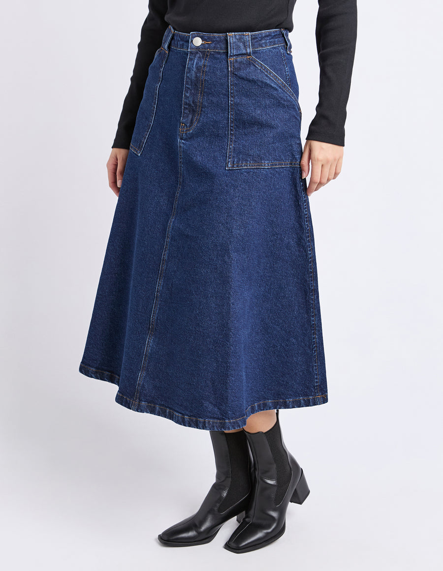 Foxwood II POTTER Denim Skirt - denim blue