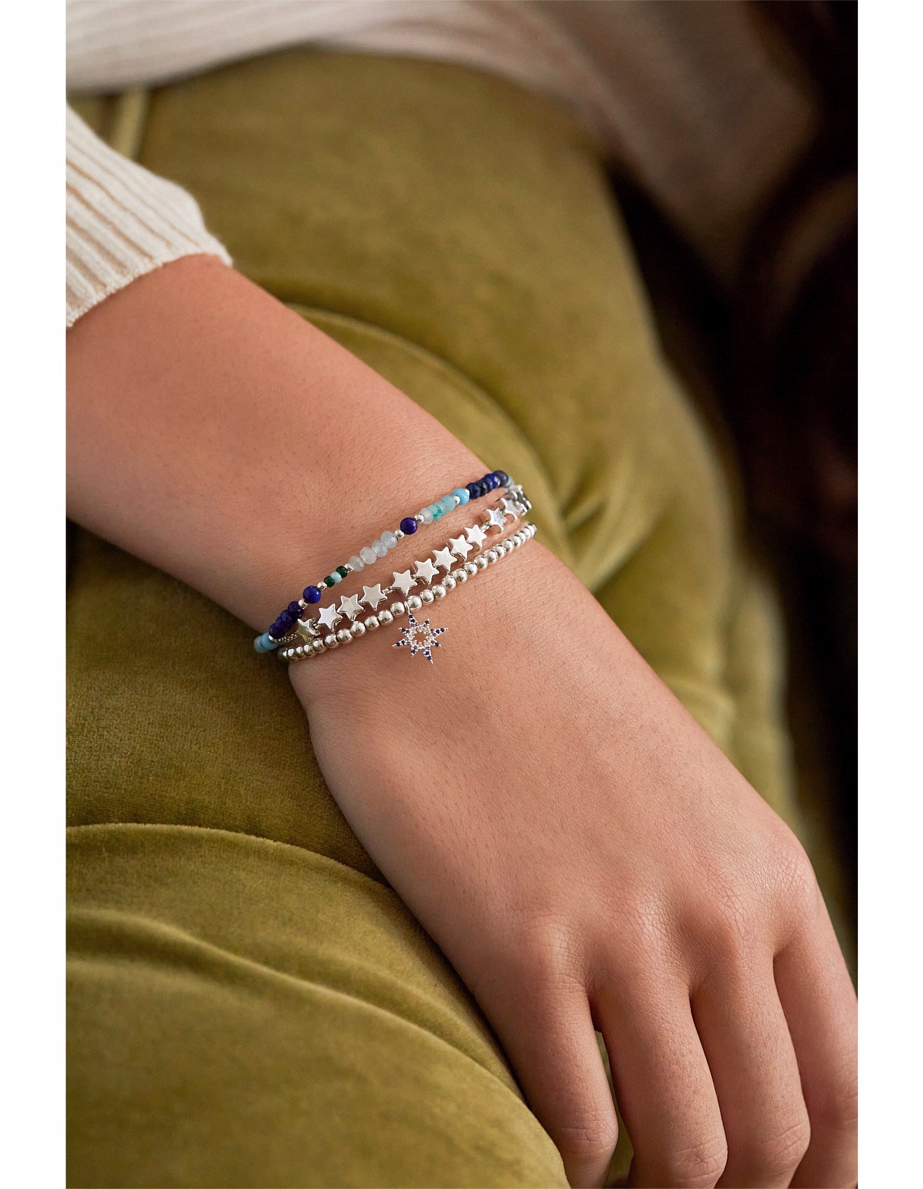 Estella Bartlett II Blue Mixed Mini Bead Bracelet