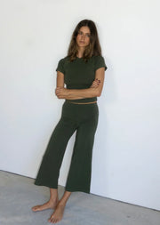 Pinky & Kamal II CROPPED BABY Tee - khaki
