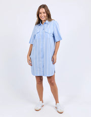 FOXWOOD II HOLIDAY Shirt Dress - Blue/White Stripe