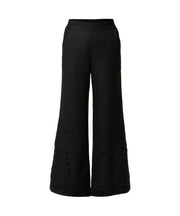 OnceWas II RHEA Linen Viscose Embroidered Pant - Black