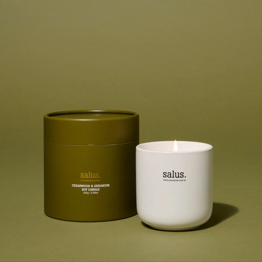 Salus II SOY CANDEL - Cedarwood/Geranium
