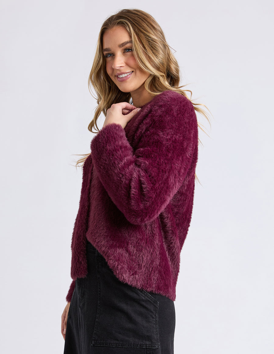 FOXWOOD II KENNY BUTTON CARDI - Windsor wine