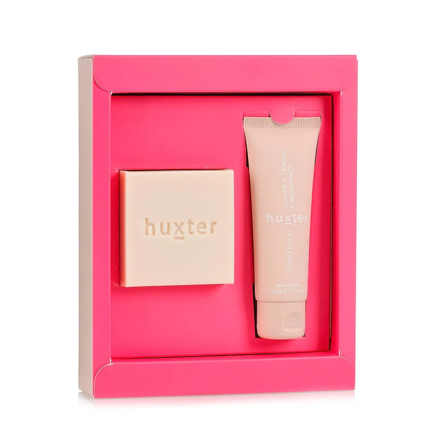 Huxter II Soap & Hand Balm Gift Box - Juniper, Lemon & Bergamot