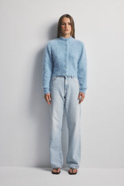 World Of Nomads II BELLA Cashmere Cardigan - Sky