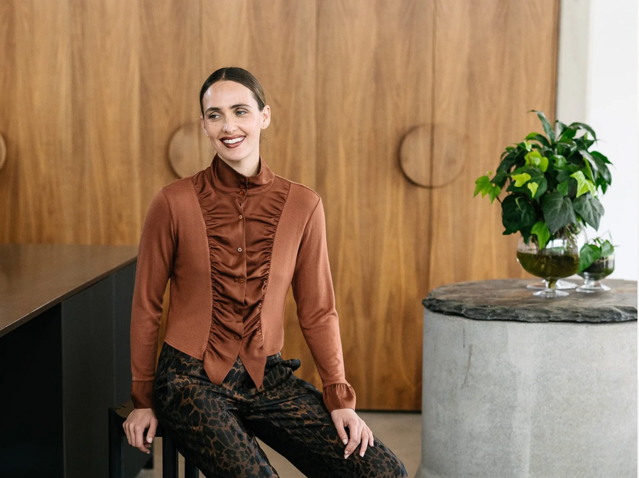 Maud Dainty II FREYA SHIRT - TAN