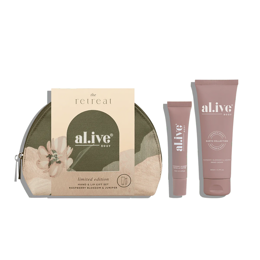 Al.ive II THE RETREAT Hand & Lip Gift Set - Raspberry Blossom & Juniper