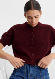 Morrison II SOLENNE Knit Cardigan - eggplant