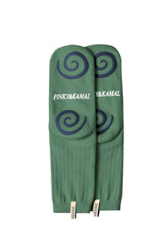 Pinky & Kamal II PLIATES SOCK - Deep Ocean,Sea Green,Lemon Cream,Pebble Grey