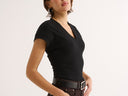 Kelly V Tee - Black