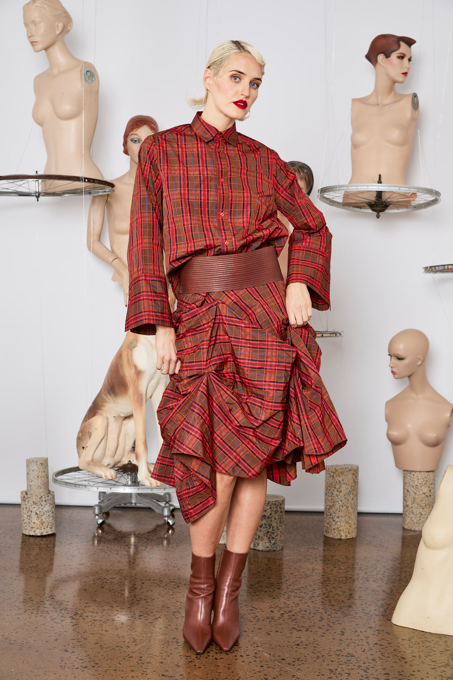 M.A Dainty II CHUTE - Red Check