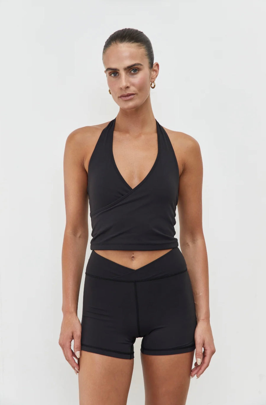Pinky & Kamal II WRAP Halter - black
