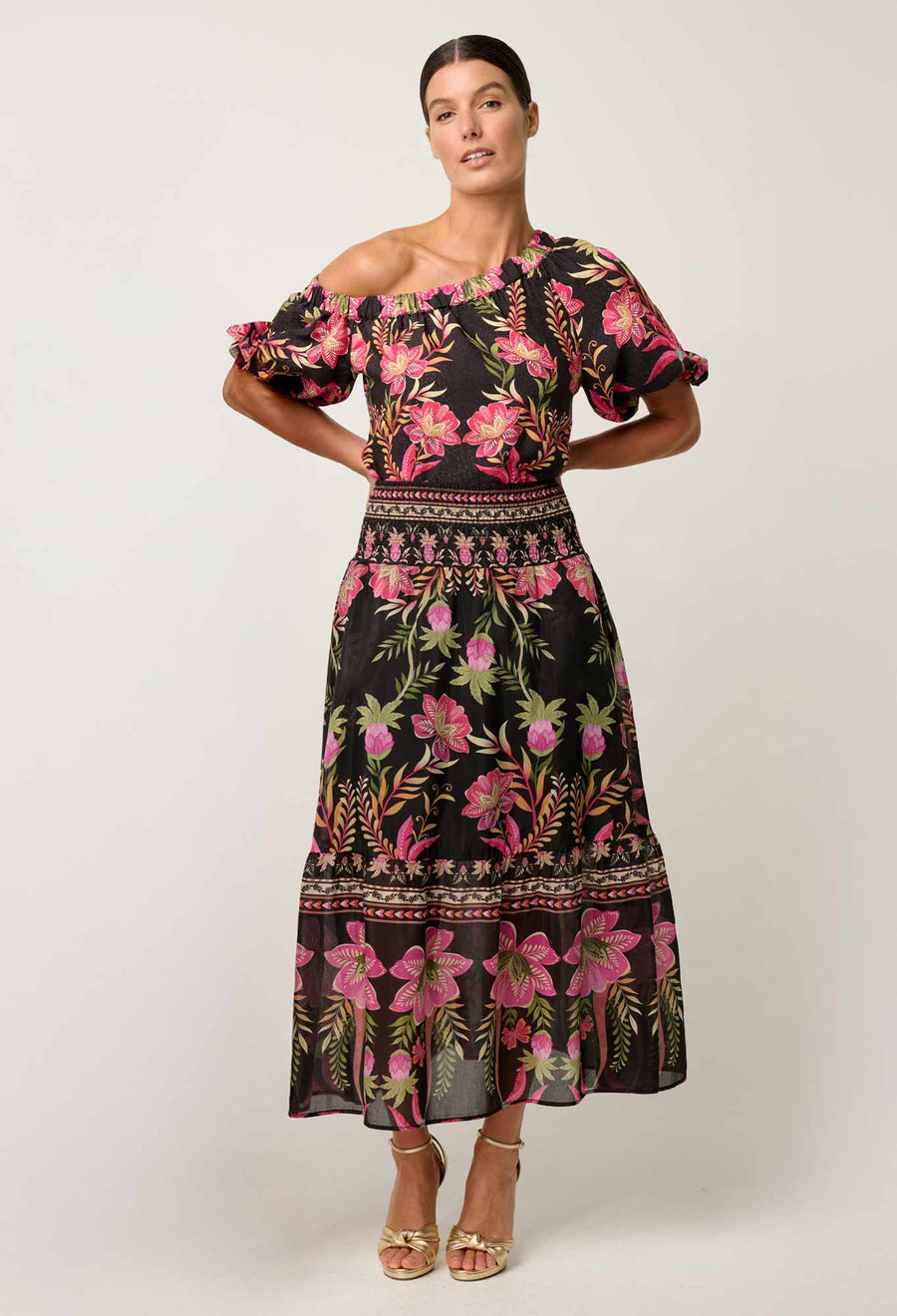 OnceWas II JUNO Viscose Top - Anthos Lotos
