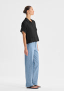 Constance Short Sleeve Shirt - Black